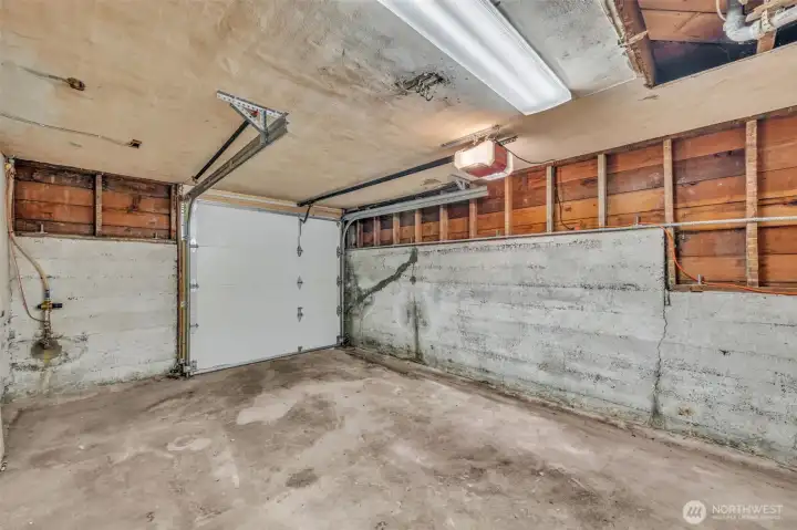 One car garage offers additional space for storage.