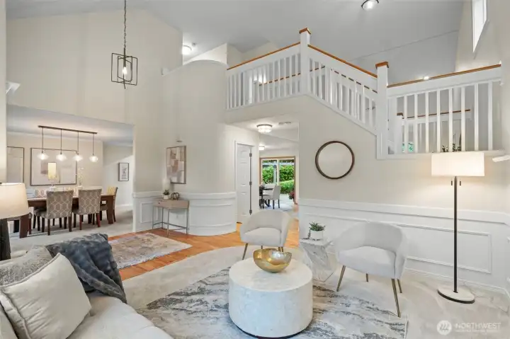 Front Formal Living Room with Gas Fireplace