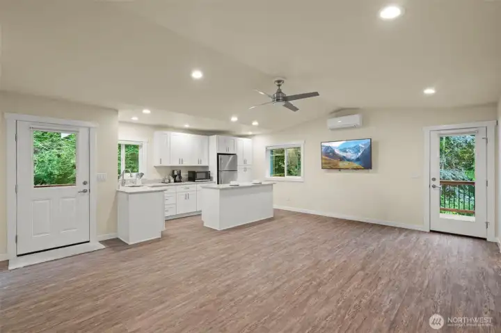 Over 800 sq ft in the Secondary Suite with Private Entrance