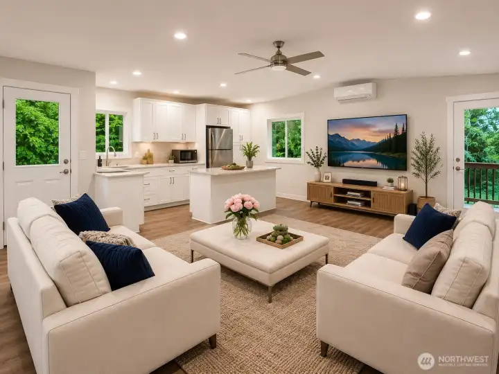 Virtually Staged Secondary Suite