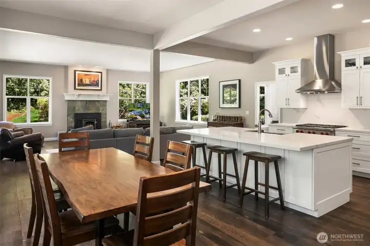 Can we say entertain? Kitchen remodeled to bring in the modern clean look. Wood-burning fireplace and balance of nature coming into your home. Can we say entertain? Kitchen remodeled to bring in the modern clean look. Wood-burning fireplace and balance of nature coming into your home.