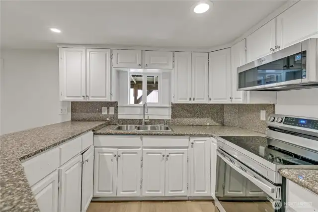 Kitchen with brand new appliances