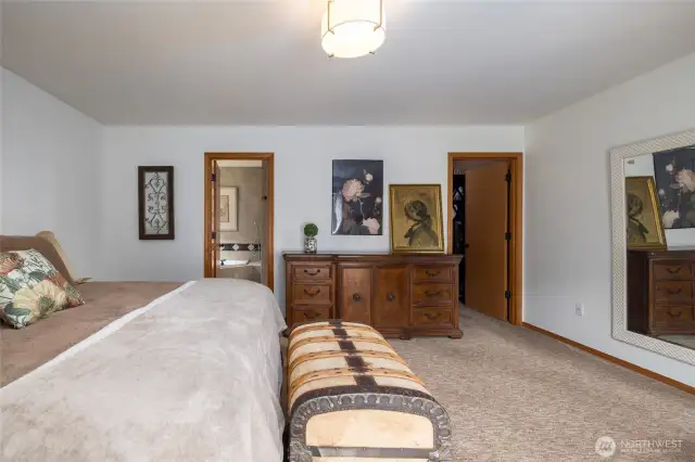 Primary Bedroom with Ensuite and walk in closet
