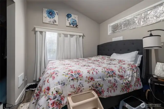 Tiny home bedroom