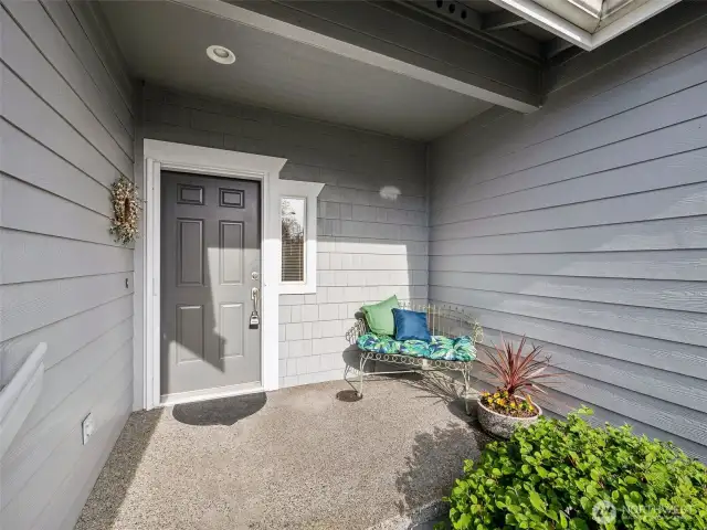 We LOVE a covered porch! So welcoming & practical!