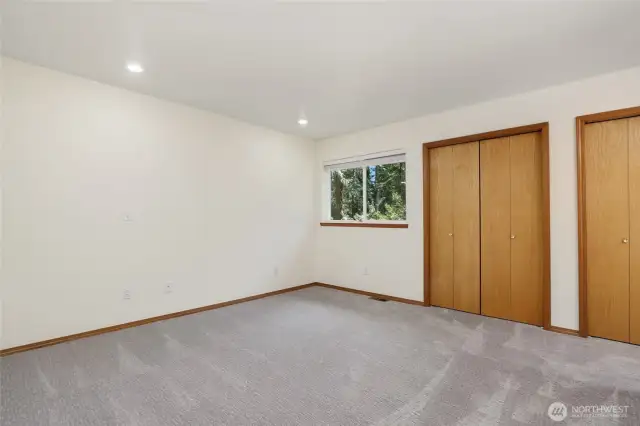 Primary Bedroom with ample closet space.