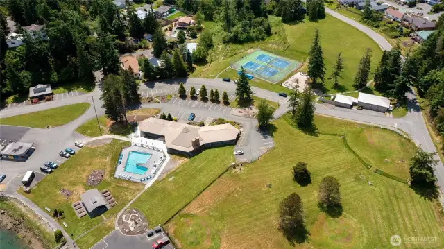 Enjoy the Shelter Bay newly renovated pool. Tennis courts and playground are just across the street.
