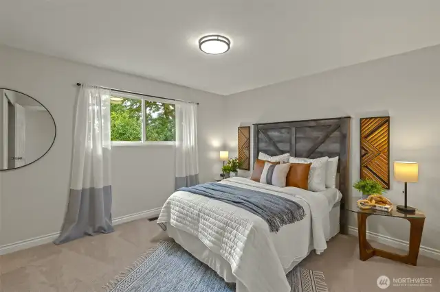 Primary bedroom with ensuite bathroom.