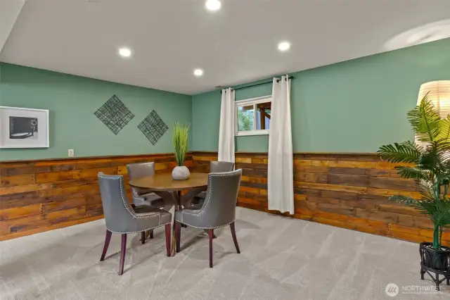 Downstairs bonus room.