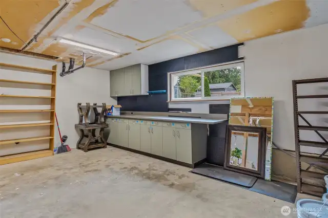 Extra deep garage.