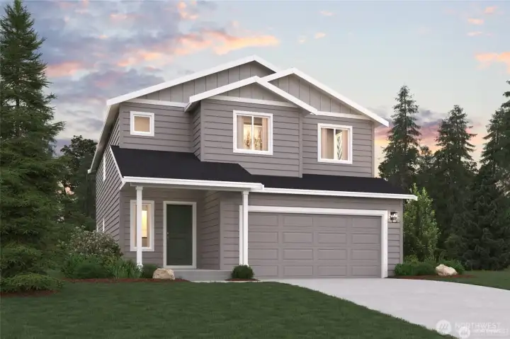 Photo not of actual home but the elevation is the same