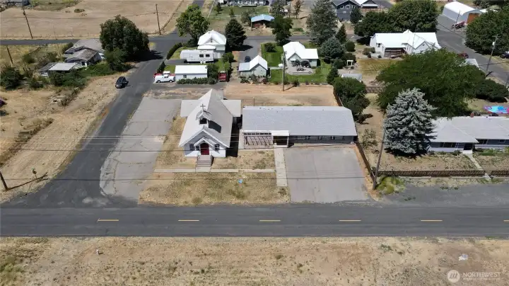 Charming church and community hall on large corner lot!