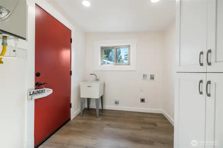 Large Laundry Room with Mop Sink