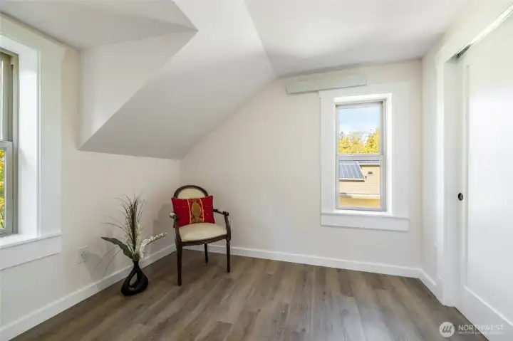 All of the interior doors and closet doors are brand new with brand new door hardware. 1 of 2 additional upstairs bedrooms