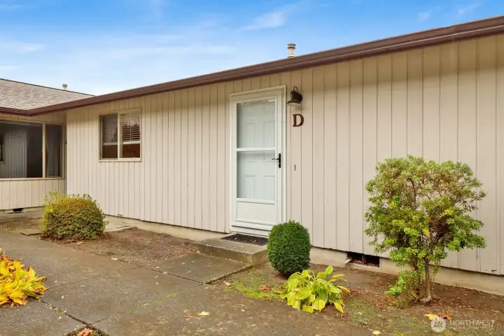 The courtyard entry.