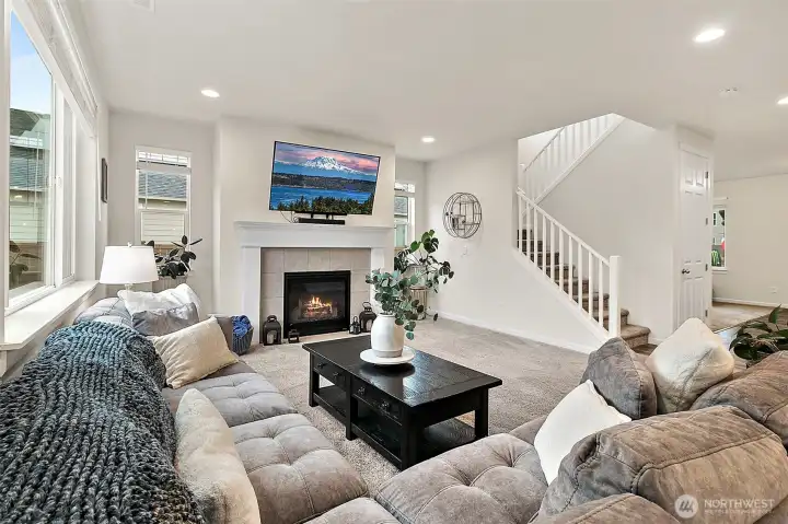 Modern finishes and clean lines throughout the main floor.