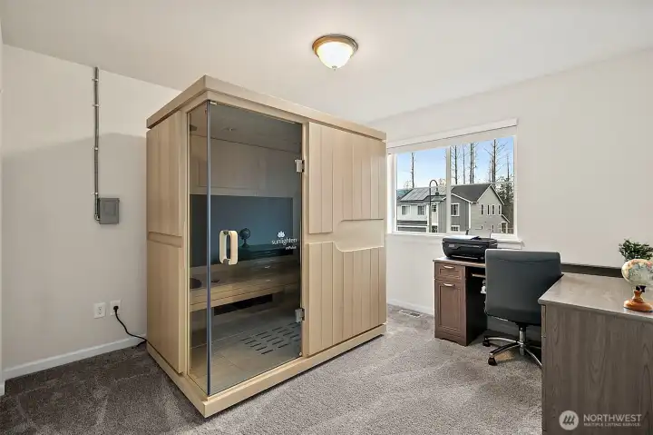 Sauna is negotiable or removable.