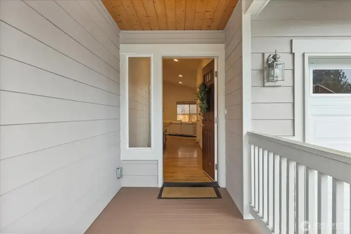 Covered Deck Entry