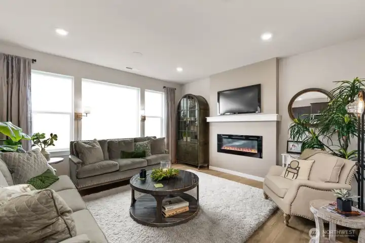 Cozy up for your favorite show after your delicious gourmet meal! Photo's are for representational purposes only. Colors and finishes may differ.