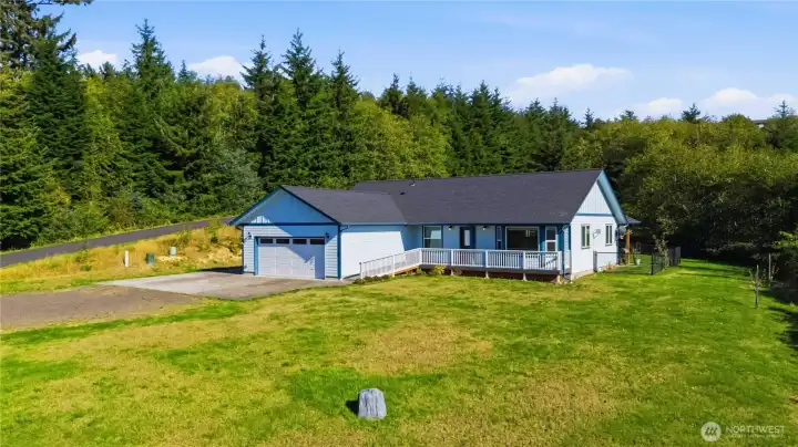 Front/Side View of Home