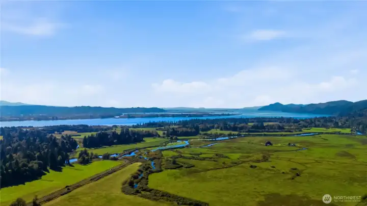 Gorgeous views all the way to Oregon!