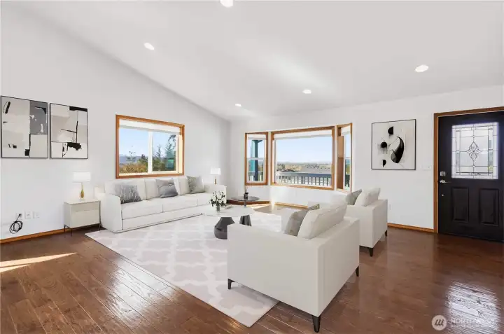 Virtually Staged Living Room