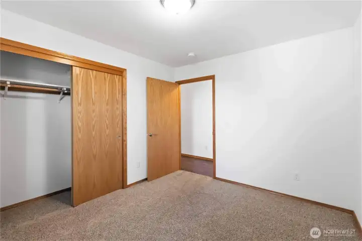 Good sized closet in first bedroom/office/craft room.