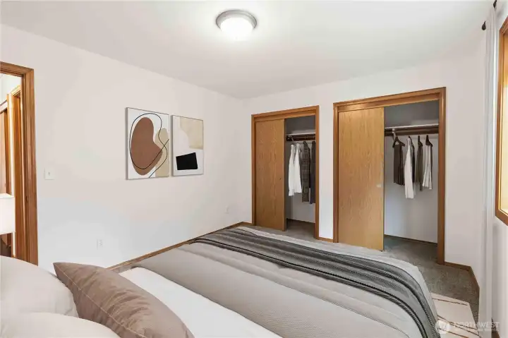 Virtually Staged 3rd bedroom.