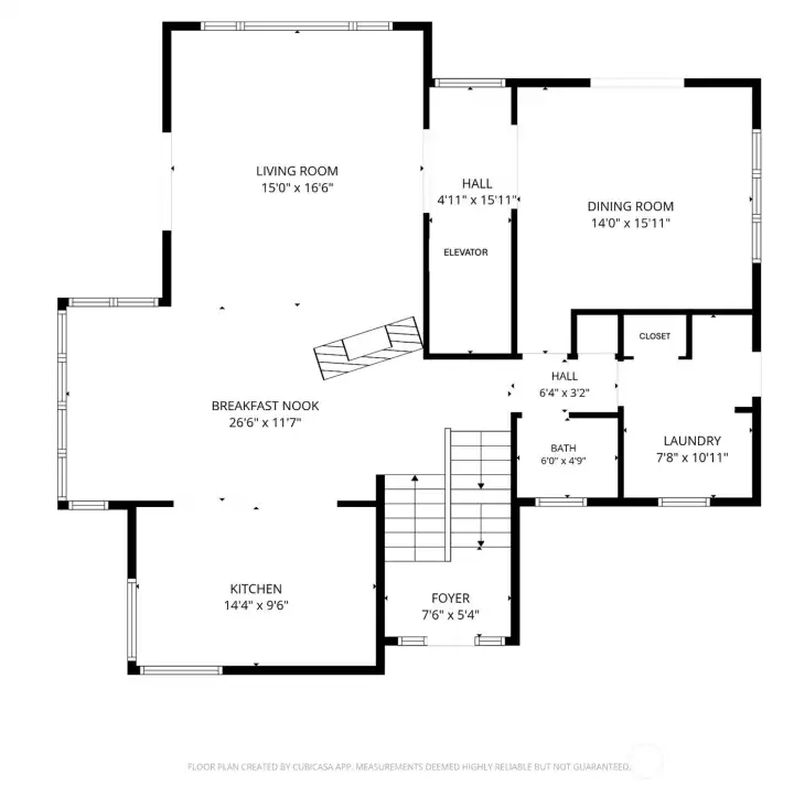 Main level floor plan Main level floor plan
