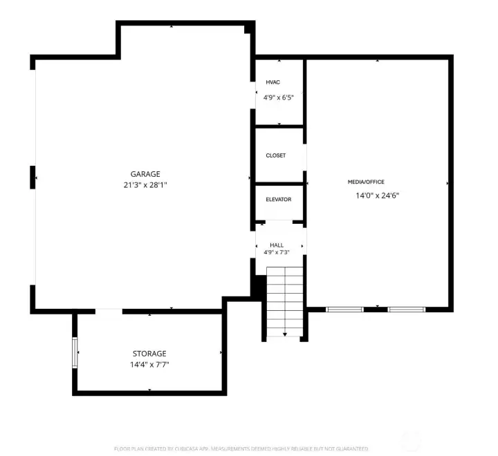 Lower level floor plan Lower level floor plan