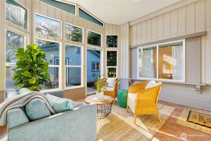 Use this 156 SF' Sunroom for whatever your heart desires...  Mudroom, Greenhouse, Art Studio, or?