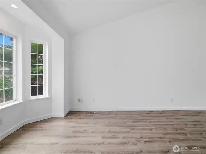 Bay window looking out front