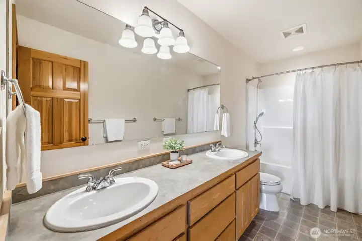 Shared Upstairs Full Bathroom