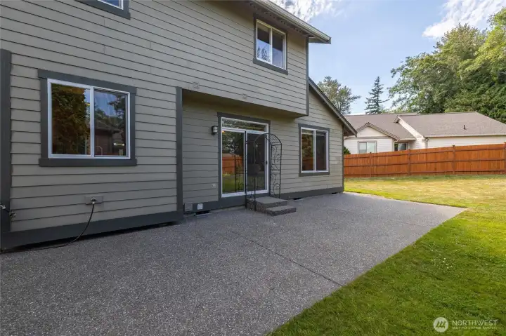 Backyard Patio off of Kitchen/2nd Living Room