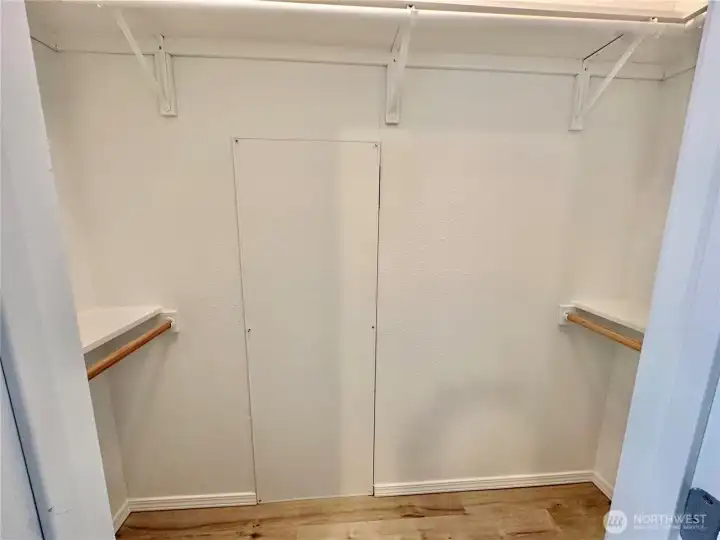 Primary bedroom with walk-in closet...one of two closest in this bedroom.