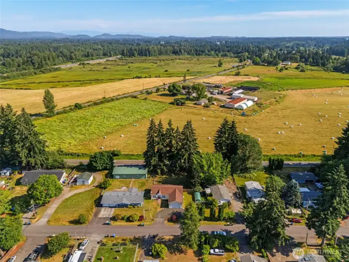 Front aerial view.