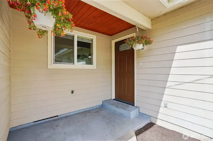 Covered front porch Covered front porch