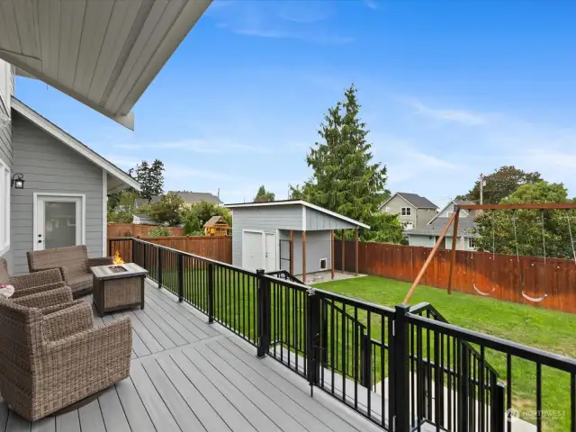 Large Deck off the Dining & Kitchen.