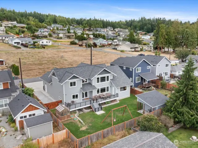 Home is across the street from a protected Community Play field which will never be built on.