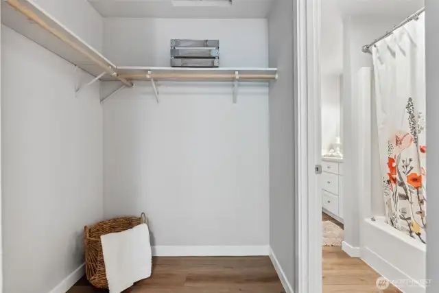 Primary walk-in closet