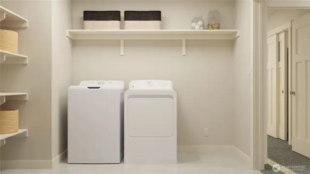 Upstairs Main Laundry