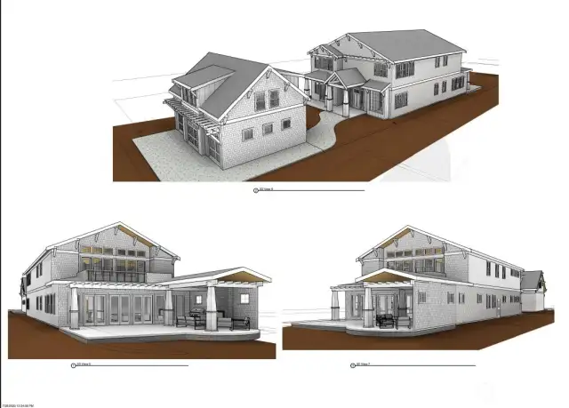 Rendering #1 from architectural plans