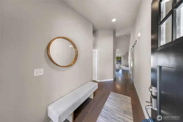 Oversized entry way.