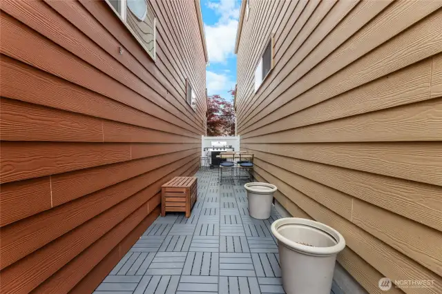 Outdoor space off yard