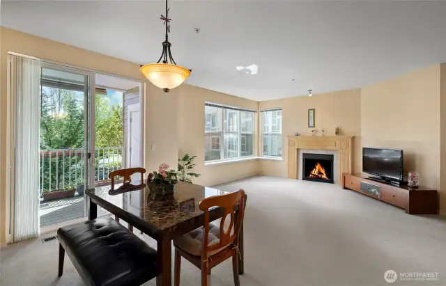 Dining Room to Living Room View