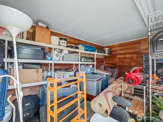inside shed