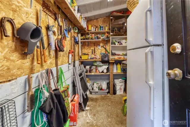 Outbuildings for storage and workshop