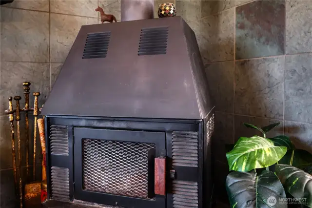 Wood fireplace to keep you warm