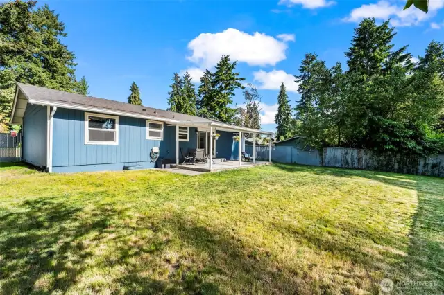 Spacious corner lot. .265 acres