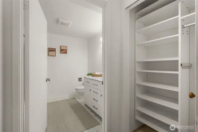 Wonderful closet space